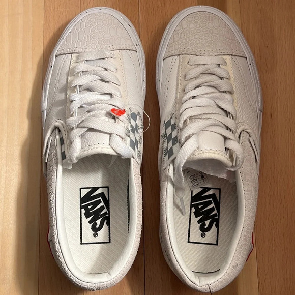 Vans White Slip-on Cap Glitter Mix Shoe Loafer. M 4 W 5.5 NWOB - Picture 4 of 7